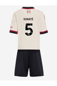 Liverpool Ibrahima Konate #5 Babytruitje Uit tenue Kind 2025-26 Korte Mouw (+ Korte broeken)